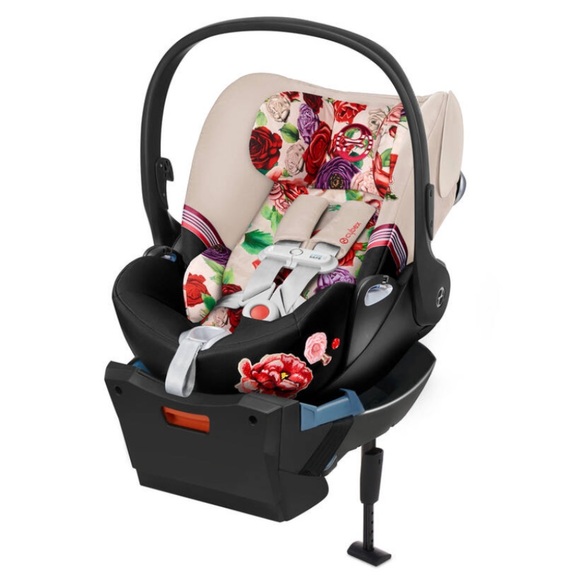 Cybex Cloud Q SensorSafe Reclining Infant Car Seat - Spring Blossom Light - Picture 1 of 4